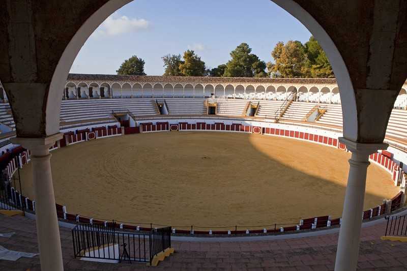 Inside antequera bullring