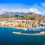 Malaga from a bird's eye view. Marbella credit Depositphotos