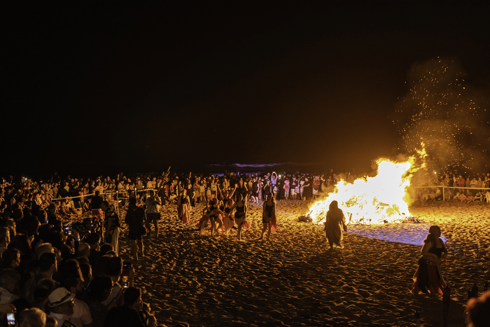bonfire at the beach
